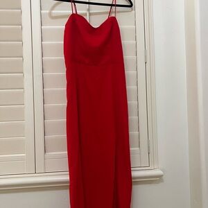 Abercrombie & Fitch Red Dress with Slit